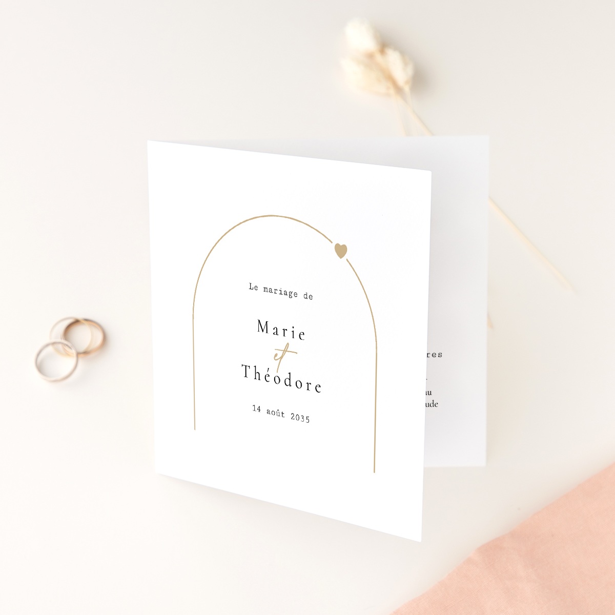 Faire-part de mariage Amour Toujours | Echantillon offert