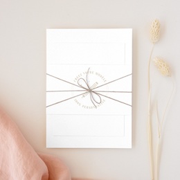 Faire-part de mariage Faire-part de mariage Libre Création Mariage, 3 cartes, ruban