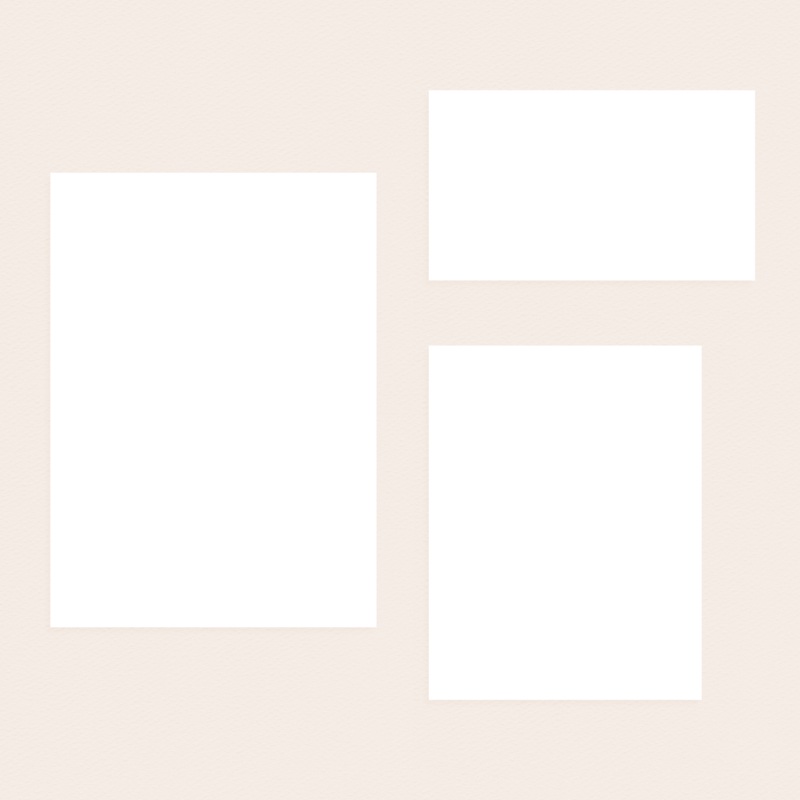 Faire-part de mariage Faire-part de mariage Libre Création Mariage, 3 cartes, ruban pas cher