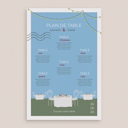 Plan de table mariage Jardin d'Amour pas cher