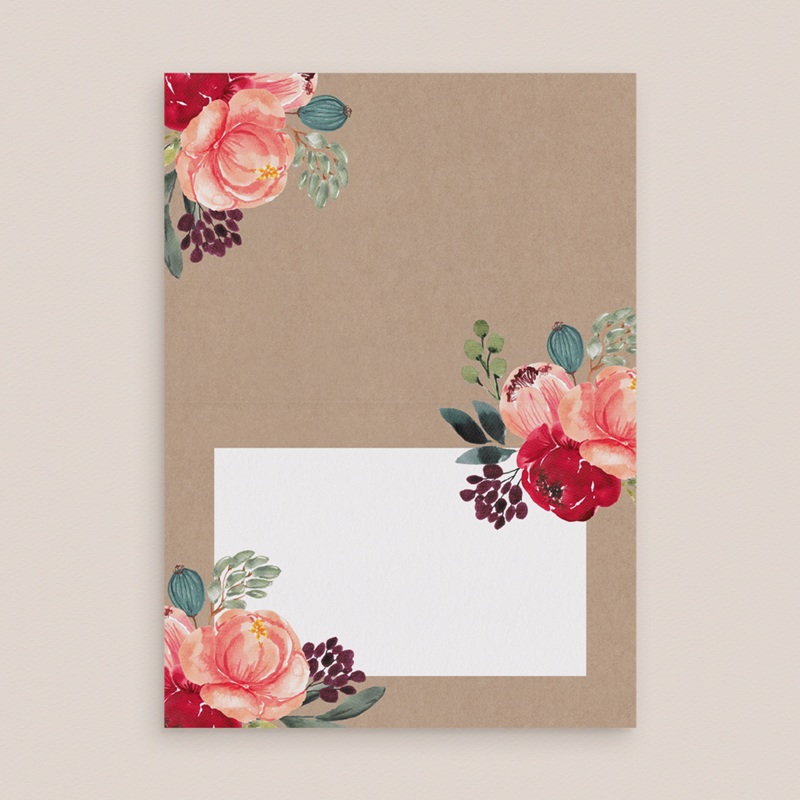 Marque-place mariage Joie fleurie pas cher