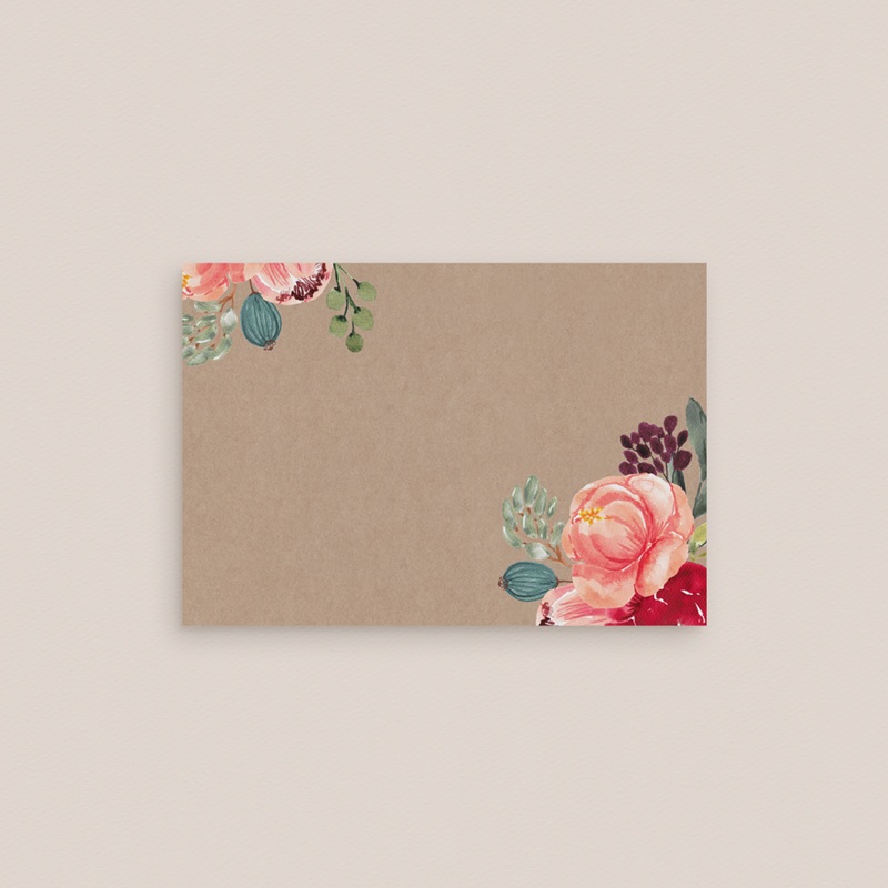 Marque-place mariage Joie fleurie gratuit