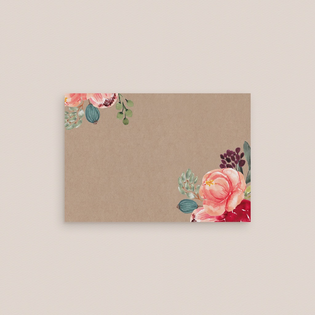 Marque-place mariage Joie fleurie gratuit
