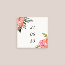 Etiquettes cadeaux mariage Joie fleurie pas cher