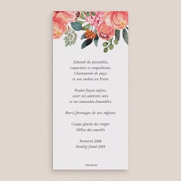 Menu mariage Joie fleurie pas cher