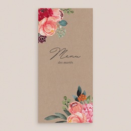 Menu mariage Joie fleurie gratuit