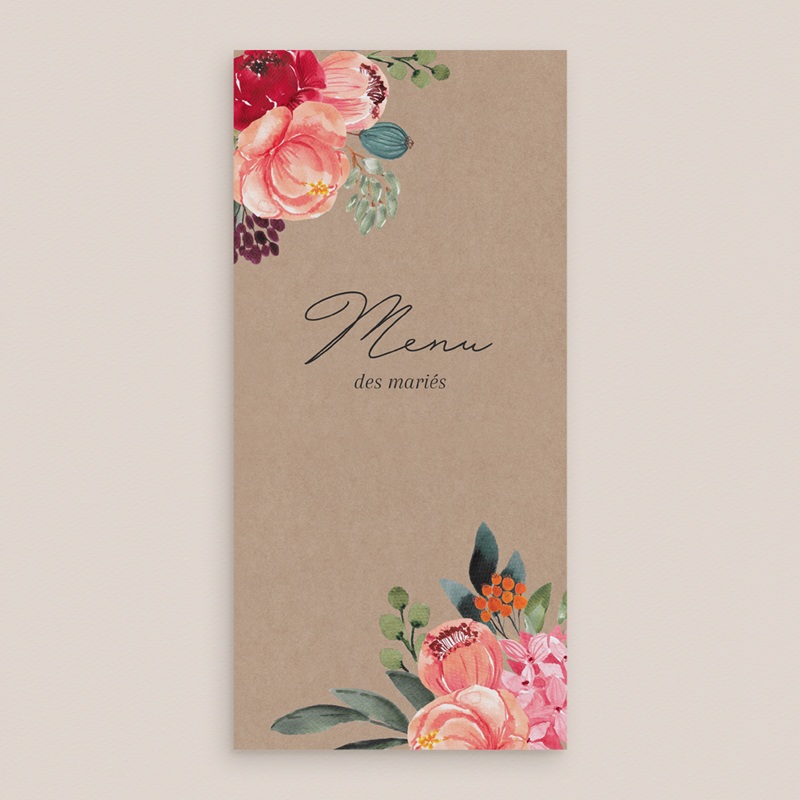 Menu mariage Joie fleurie gratuit