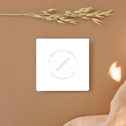 Save-the-date mariage Faire-part de mariage Libre Création Mariage, Carré Magnet