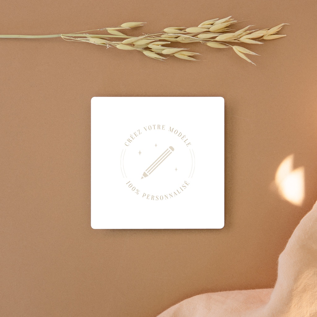 Save-the-date mariage Faire-part de mariage Libre Création Mariage, Carré Magnet