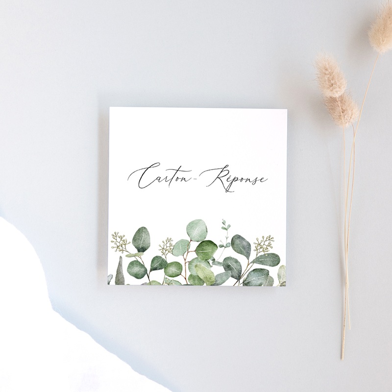 Carton réponse mariage Alliance Végétale