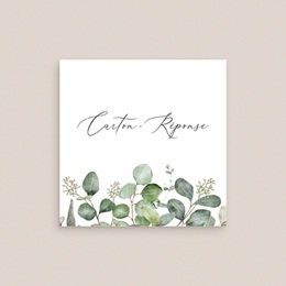 Carton réponse mariage Alliance Végétale gratuit