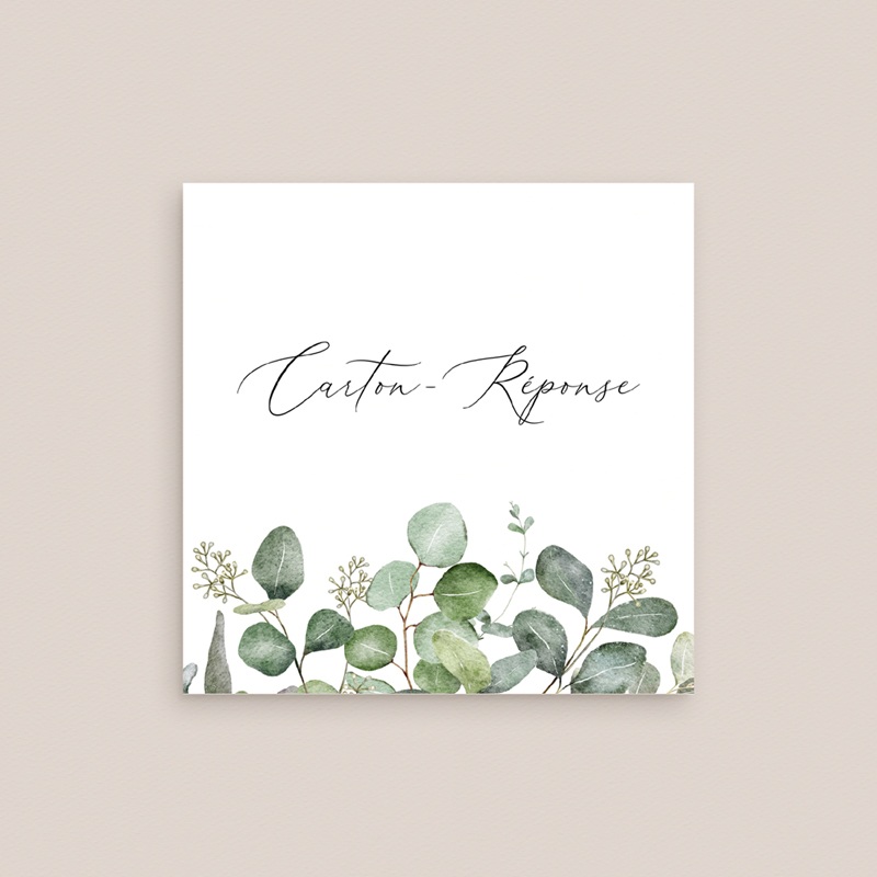 Carton réponse mariage Alliance Végétale gratuit