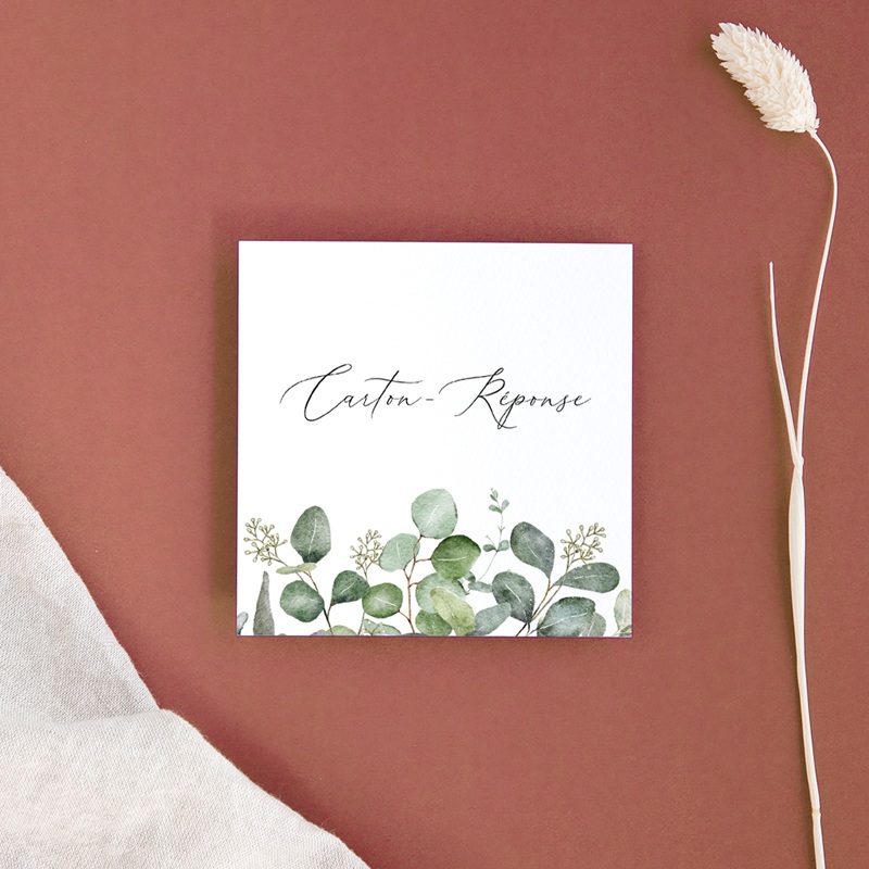 Carton réponse mariage Alliance Végétale