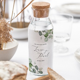Etiquette bouteille mariage Alliance Végétale gratuit