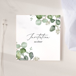 Carte d'invitation mariage Alliance Végétale