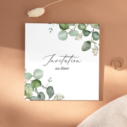 Carte d'invitation mariage Alliance Végétale