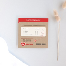Carton réponse mariage Airloves