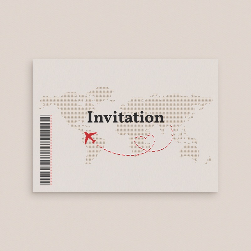 Carte d'invitation mariage Airloves gratuit