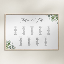 Plan de table mariage Alliance Végétale