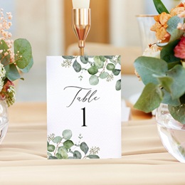 Marque table mariage Alliance Végétale