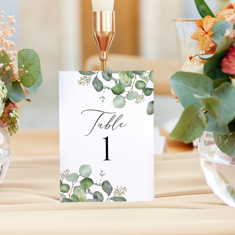 Marque table mariage Alliance Végétale