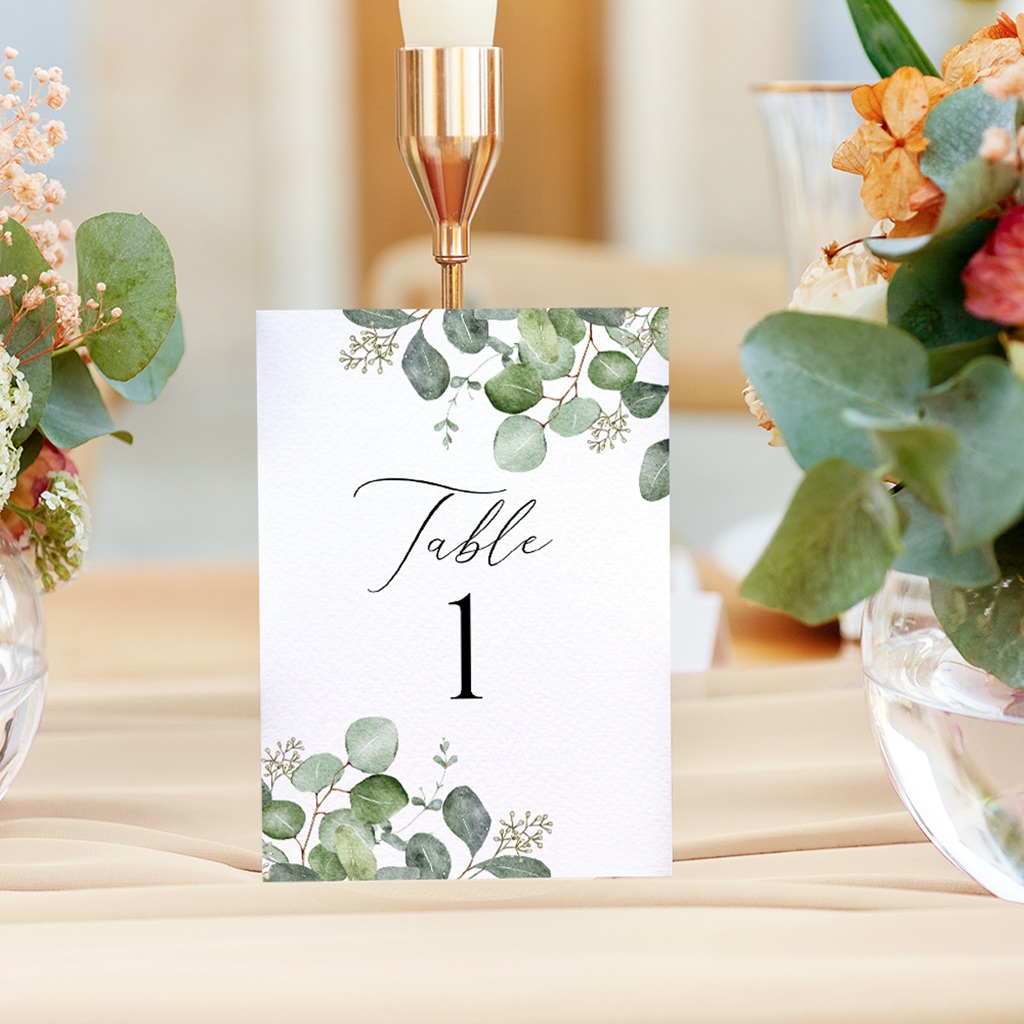 Marque table mariage Alliance Végétale