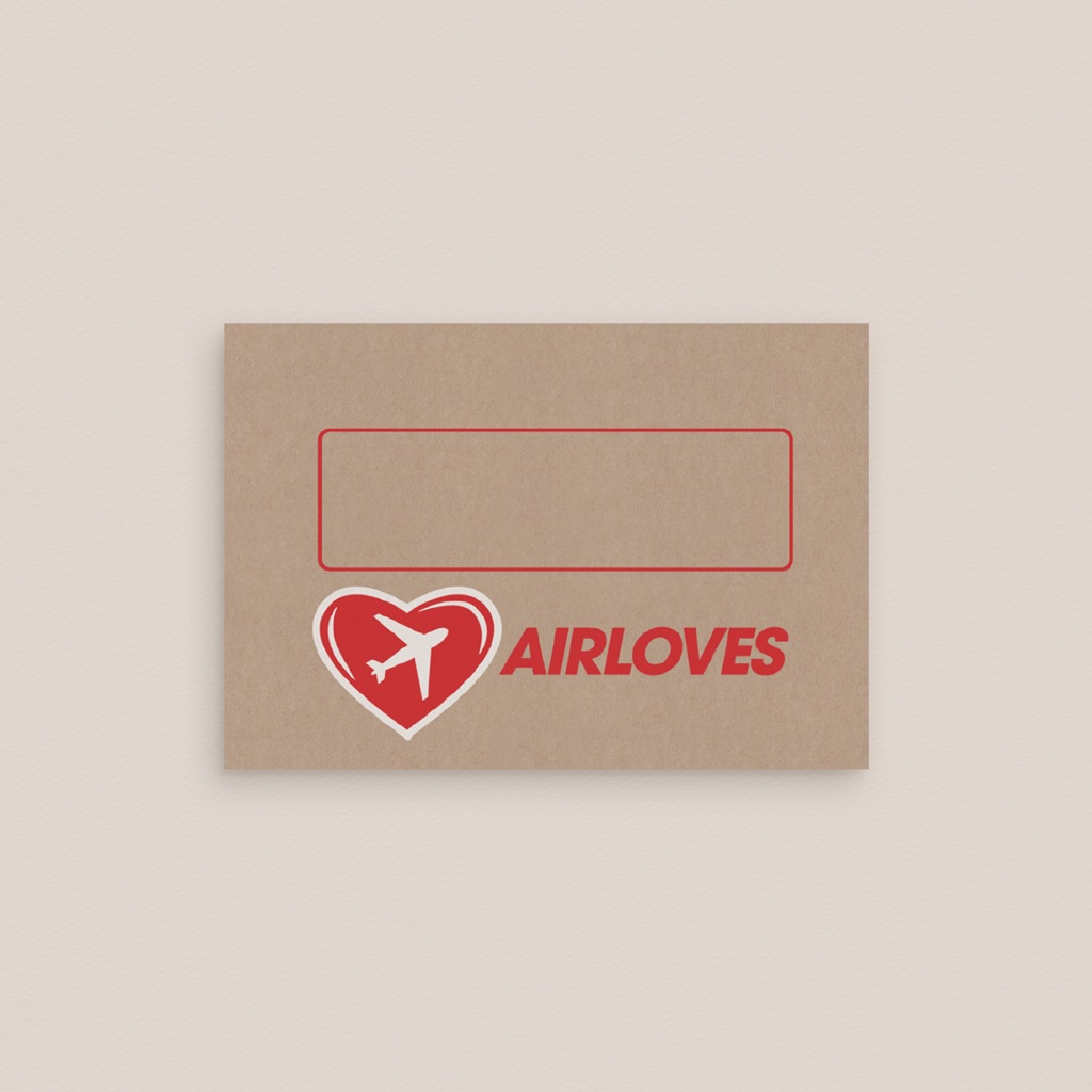 Marque-place mariage Airloves