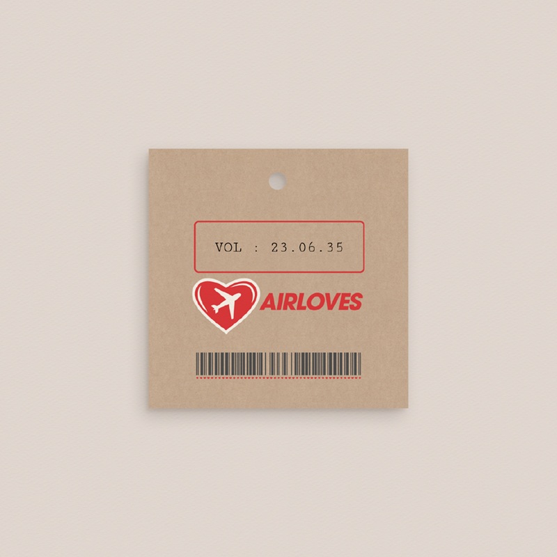 Etiquettes cadeaux mariage Airloves pas cher