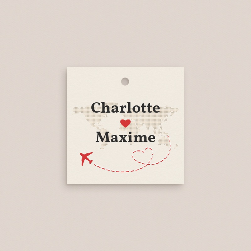 Etiquettes cadeaux mariage Airloves gratuit
