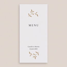 Menu mariage Élégance Dorée gratuit