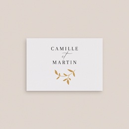 Marque-place mariage Élégance Dorée gratuit
