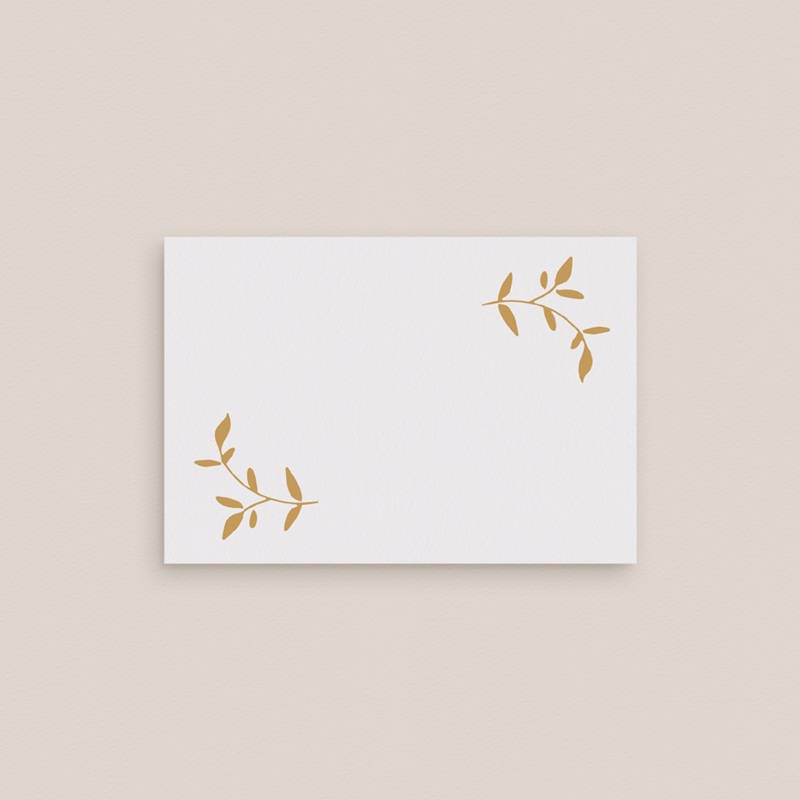 Marque-place mariage Élégance Dorée
