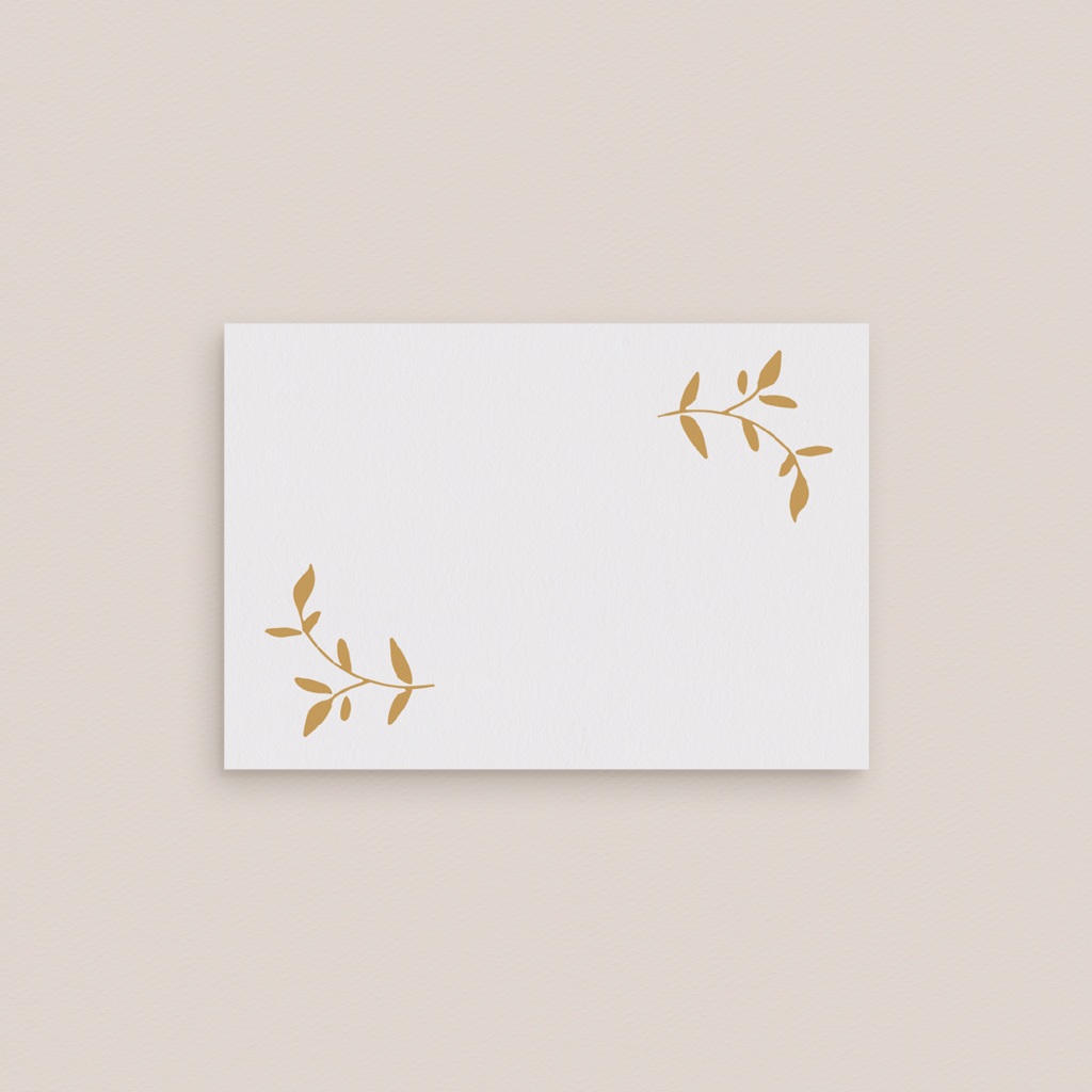 Marque-place mariage Élégance Dorée