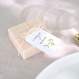 Etiquettes cadeaux mariage Élégance Dorée