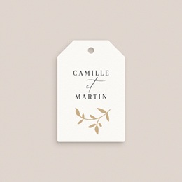 Etiquettes cadeaux mariage Élégance Dorée gratuit