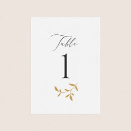 Marque table mariage Élégance Dorée pas cher
