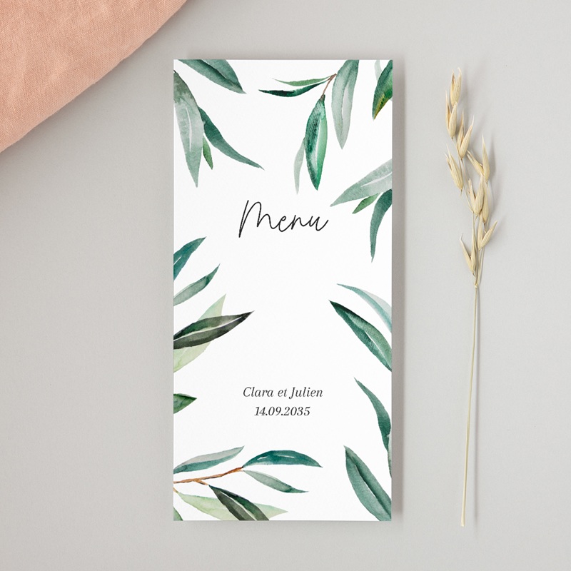 Menu mariage Rameaux d’Amour