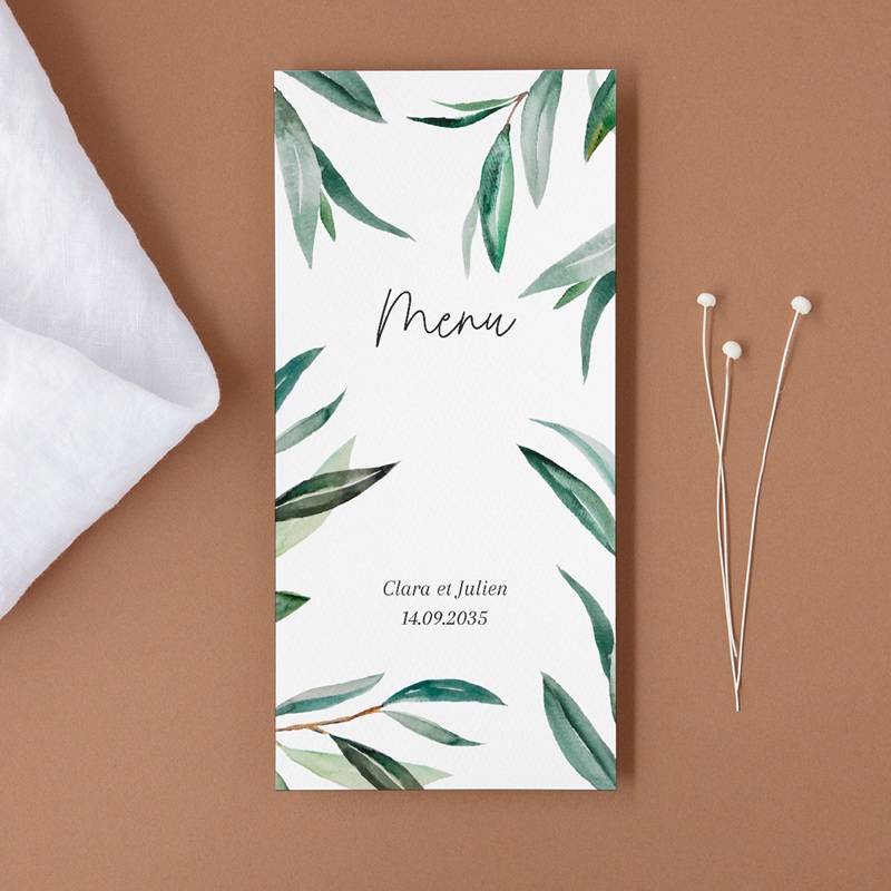 Menu mariage Rameaux d’Amour