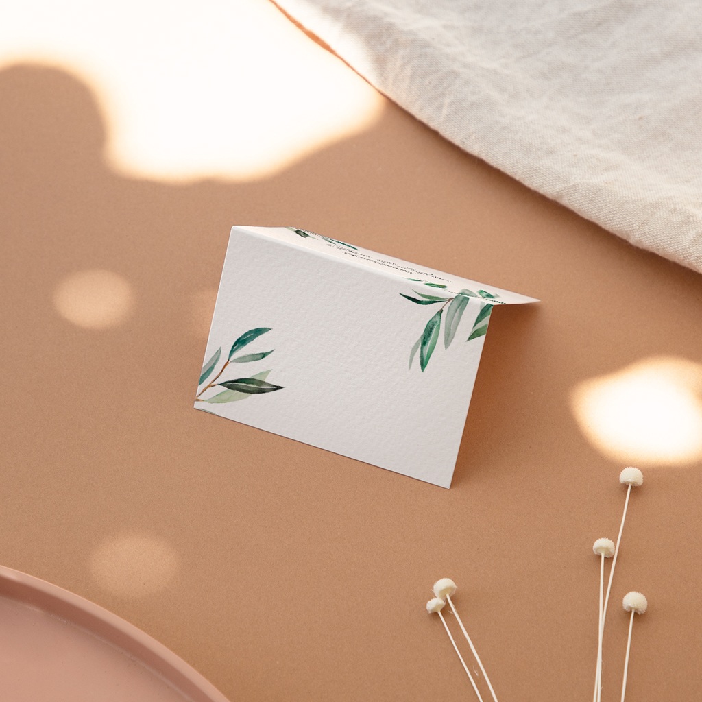 Marque-place mariage Rameaux d’Amour
