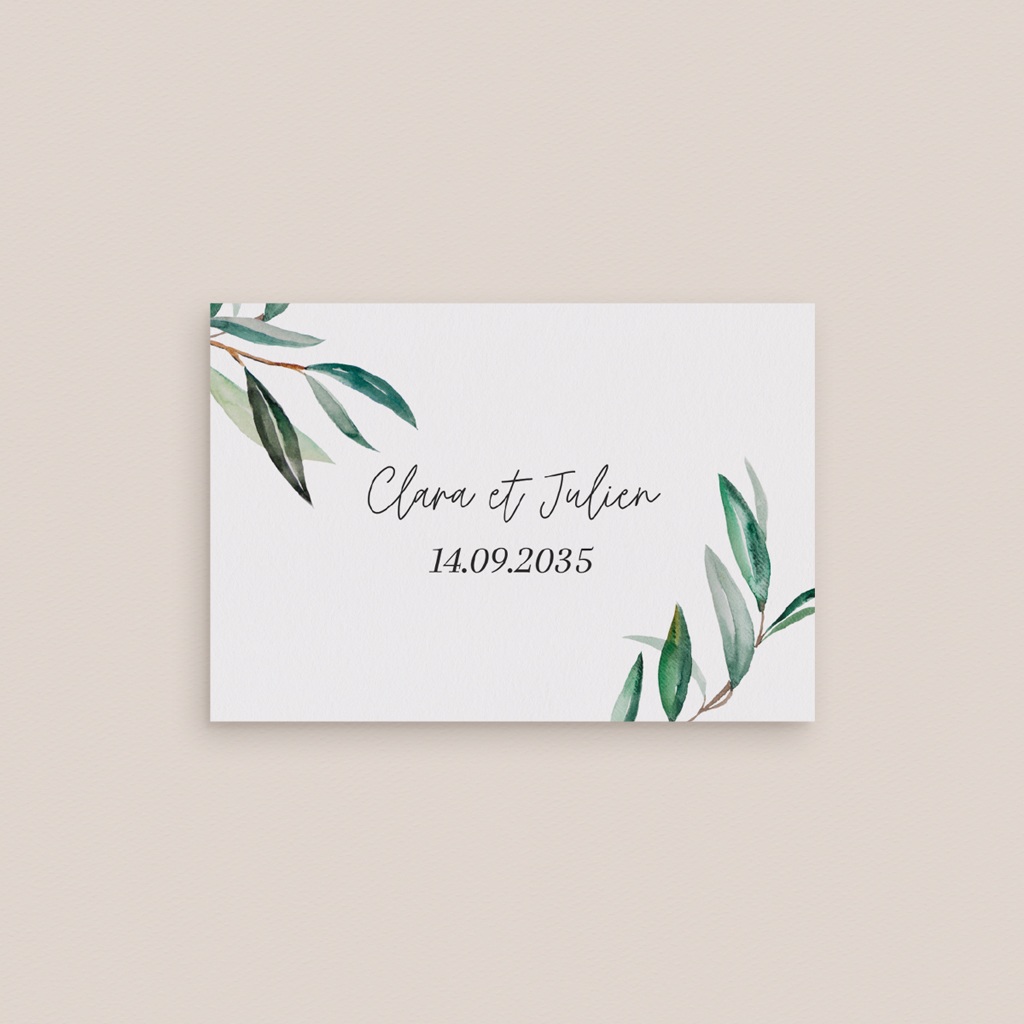 Marque-place mariage Rameaux d’Amour gratuit