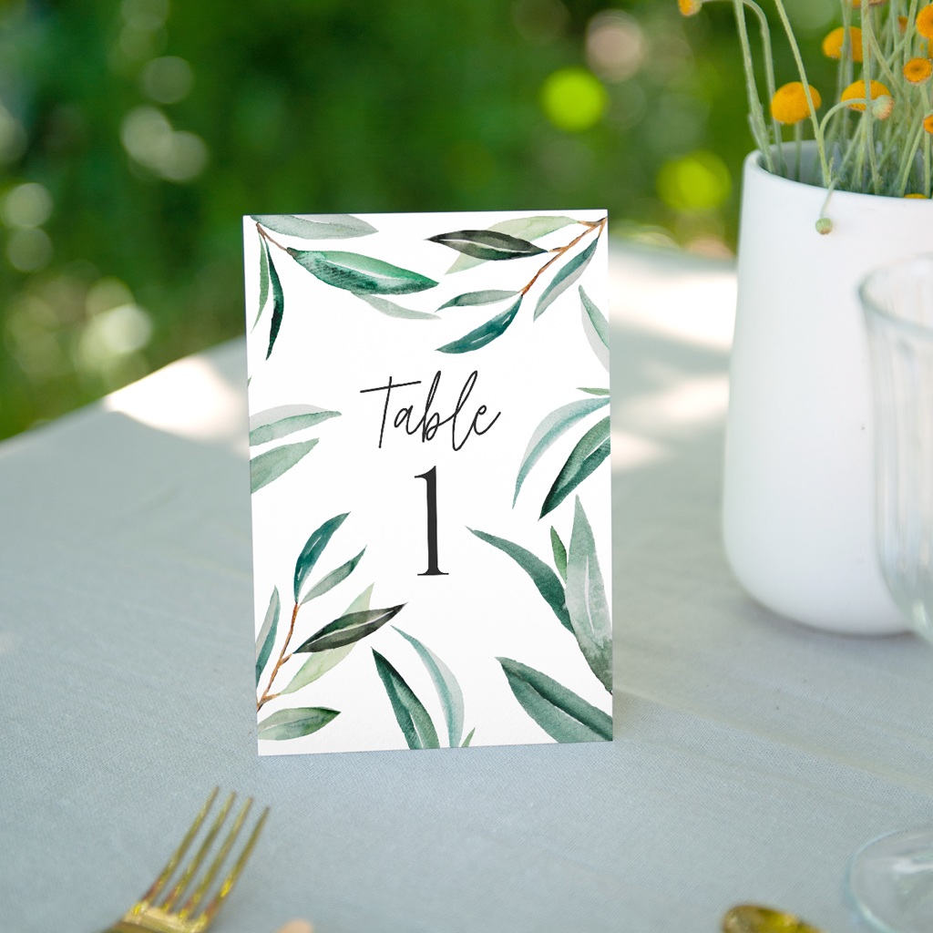Marque table mariage Rameaux d’Amour