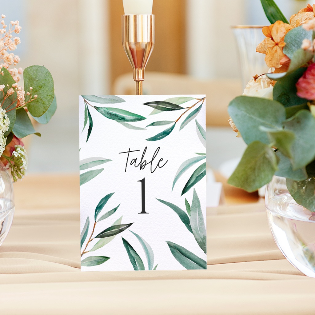 Marque table mariage Rameaux d’Amour