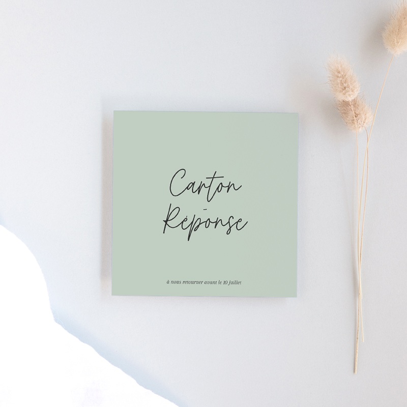 Carton réponse mariage Rameaux d’Amour