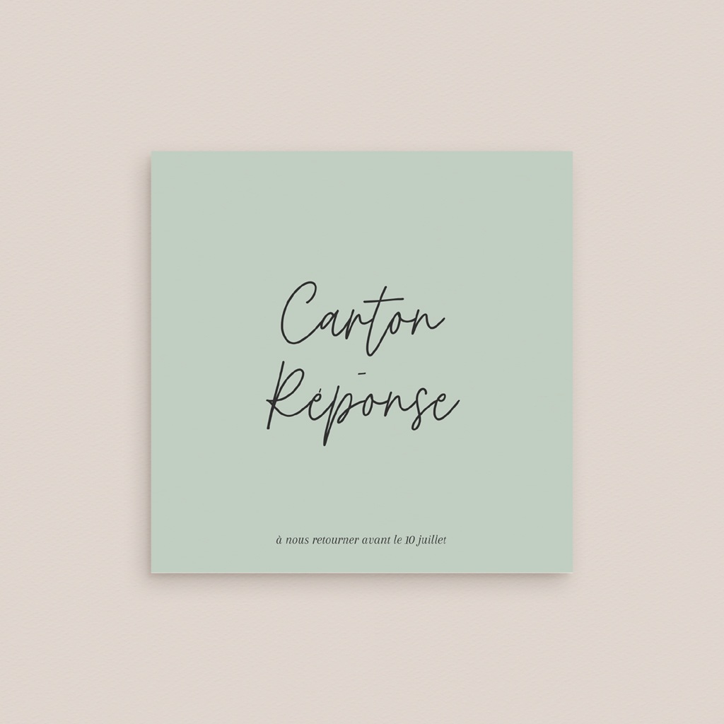 Carton réponse mariage Rameaux d’Amour gratuit