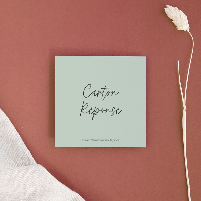 Carton réponse mariage Rameaux d’Amour