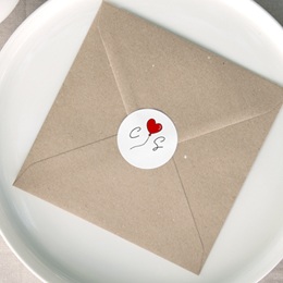 Etiquette enveloppes mariage Emportés par l’Amour