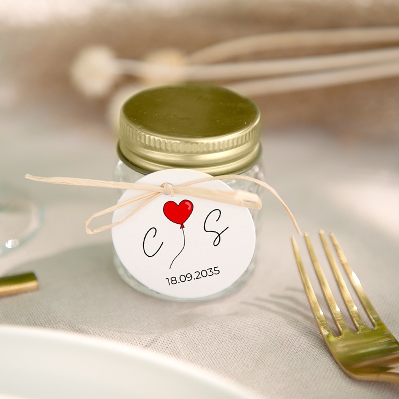 Etiquettes cadeaux mariage Emportés par l’Amour