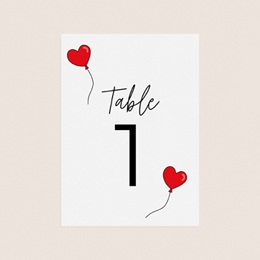 Marque table mariage Emportés par l’Amour pas cher