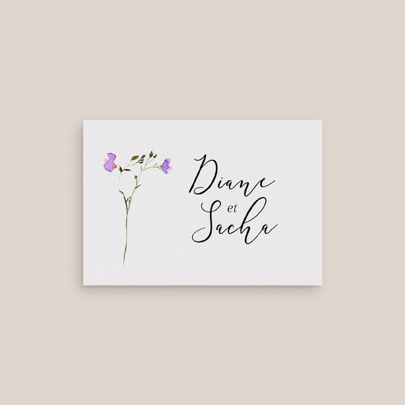 Marque-place mariage Floralement Vôtre gratuit