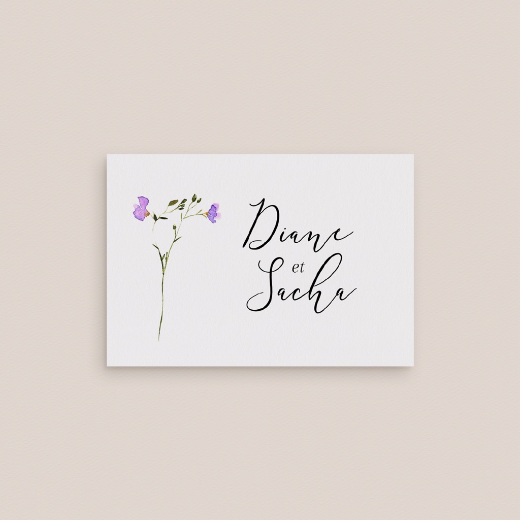 Marque-place mariage Floralement Vôtre gratuit